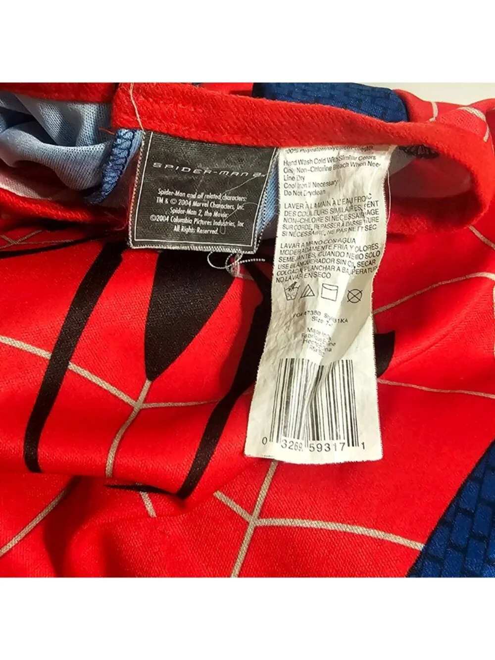 Spiderman 2 Costume Boys 7-8 Hasbro FX Mask Trick or Treat Basket Marvel Bundle - Picture 9 of 10